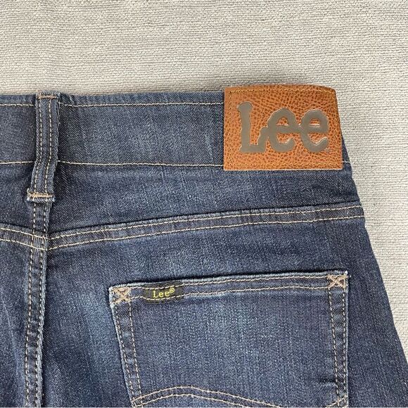 Lee Extreme Motion Slim Fit Straight Leg Dark Denim Jeans Men’s Size 28x30 - Picture 7 of 10